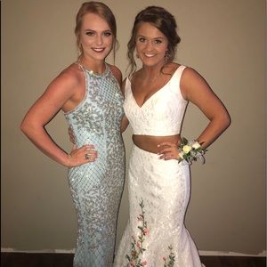 White Sherri hill dress